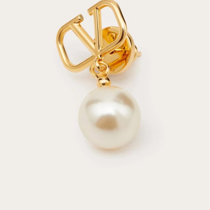 Valentino Garavani Vlogo 珍珠耳針環-4