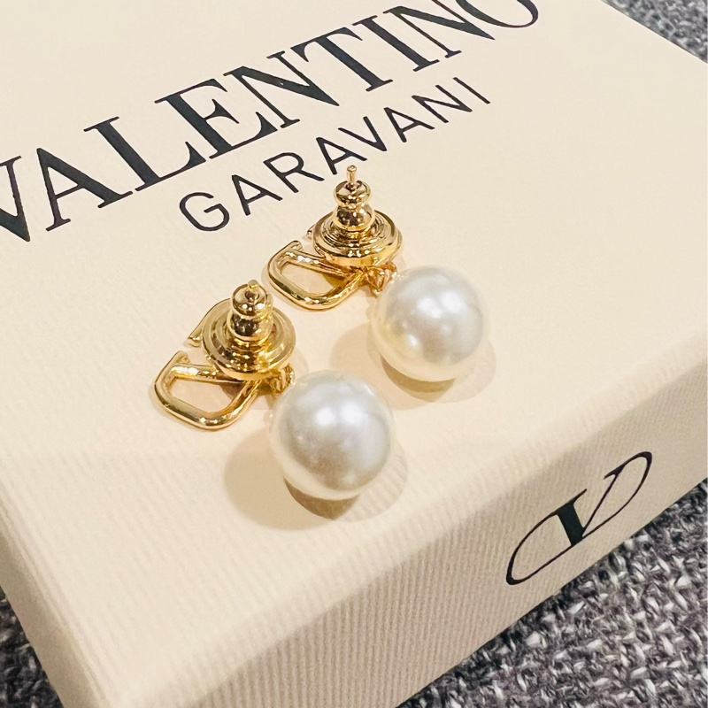 Valentino Garavani Vlogo 珍珠耳針環-17