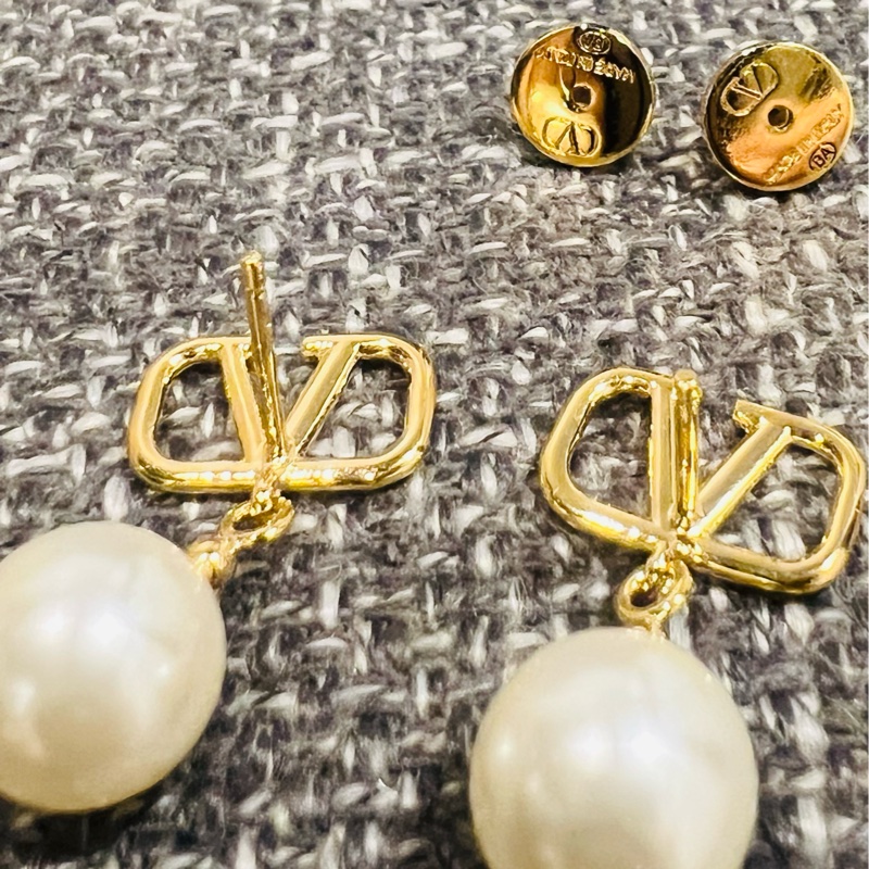 Valentino Garavani Vlogo 珍珠耳針環-18