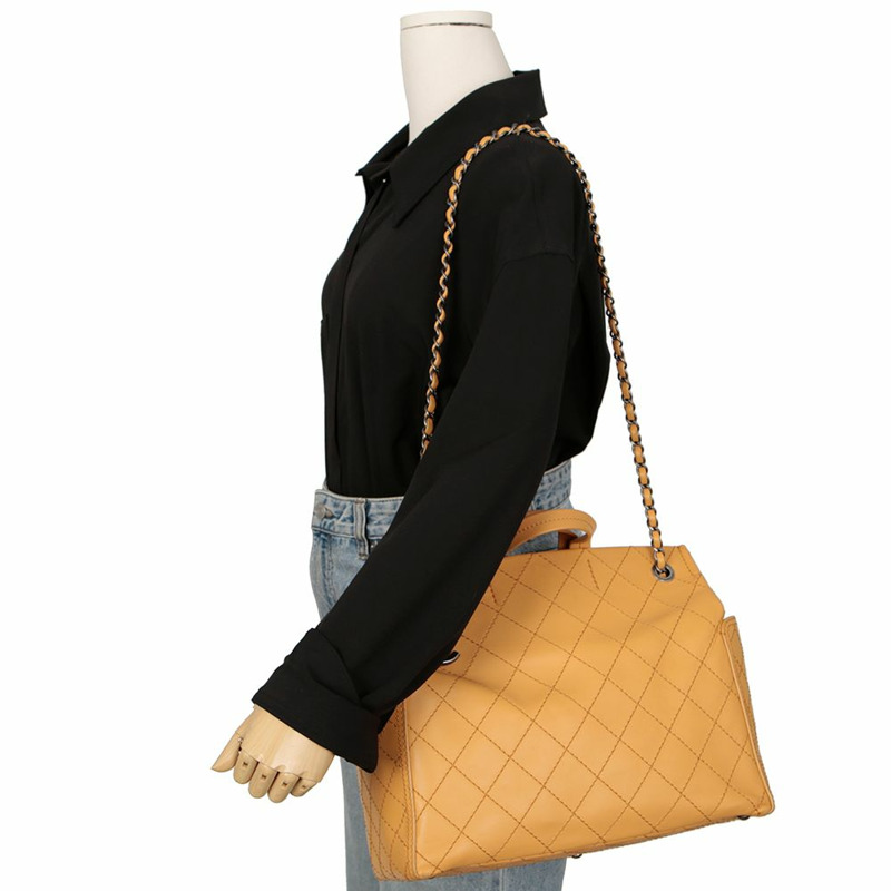 【包稅】CHANEL A94232 野性縫線 Campon 手提單肩包-16