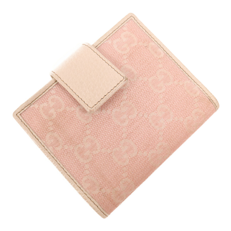 GUCCI 帆布Wallet銀扣錢包-2