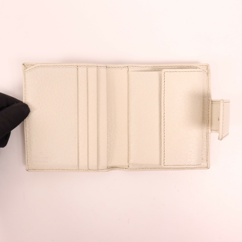 GUCCI 帆布Wallet銀扣錢包-4