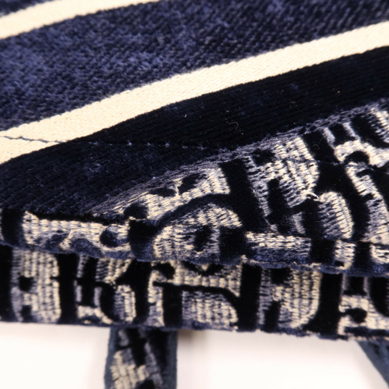 Dior 帆布Saddle金扣手挽袋-8