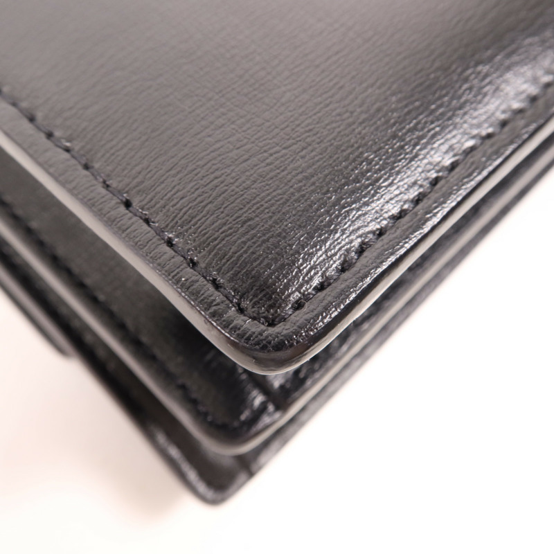 YVES SAINT LAURENT 牛皮皮革Sunset Medium銀扣肩背袋-8