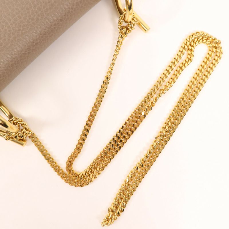 Chloe 牛皮皮革Drew Bag金扣鏈帶肩背袋-4