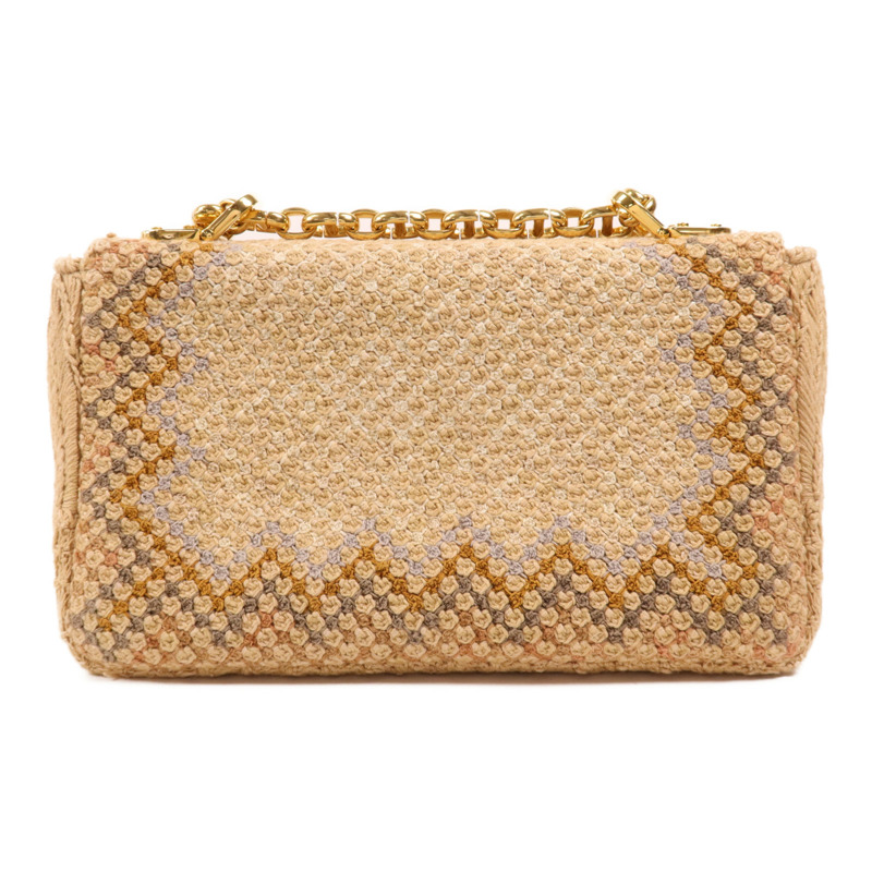 Dior 帆布Caro Bege Lona金扣肩背袋-1