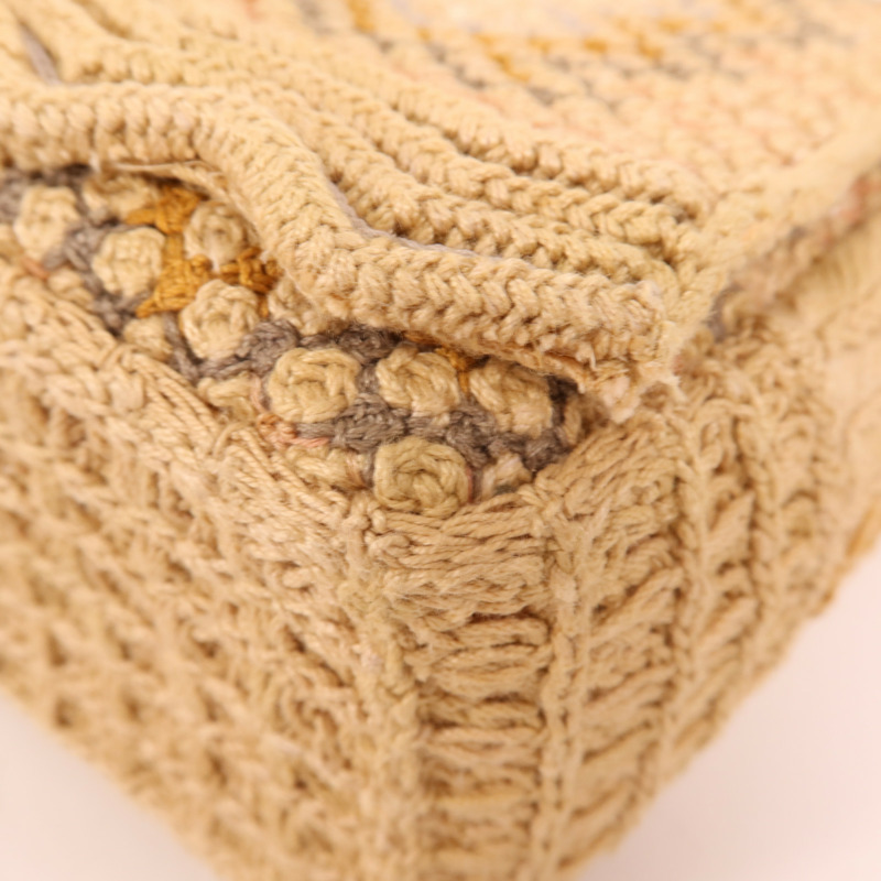 Dior 帆布Caro Bege Lona金扣肩背袋-5