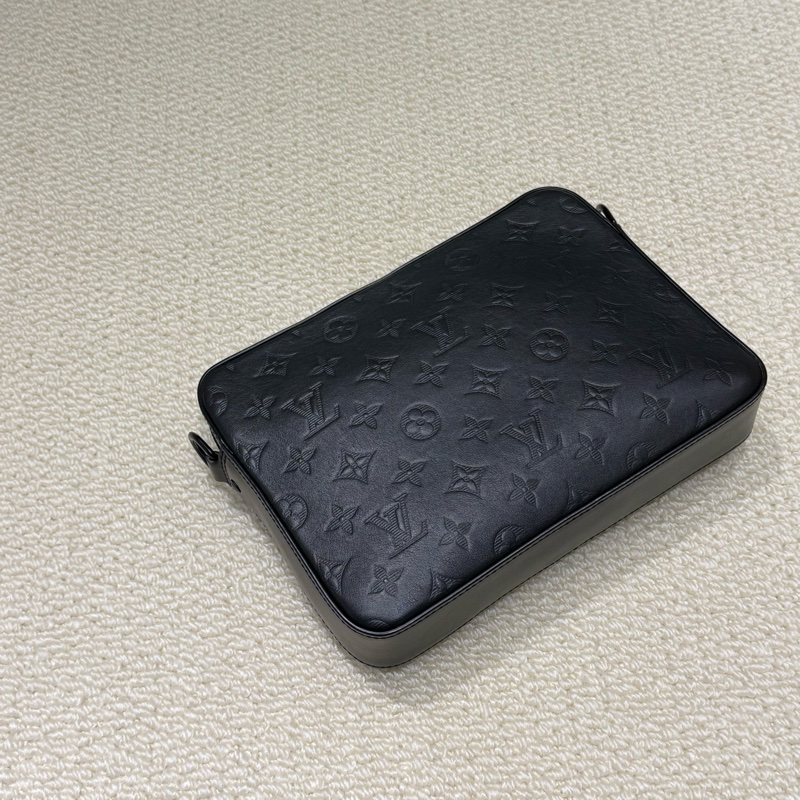 Louis Vuitton - 黑色牛皮壓紋DUO二合一郵差包-1
