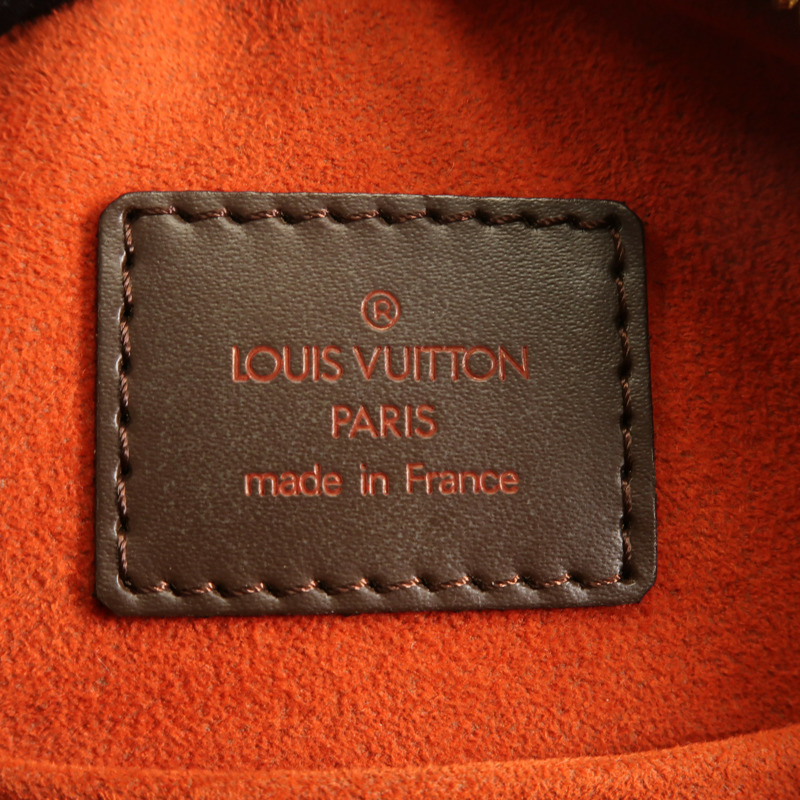 LOUIS VUITTON Damier Ebene Ipanema GM金扣肩背袋-5