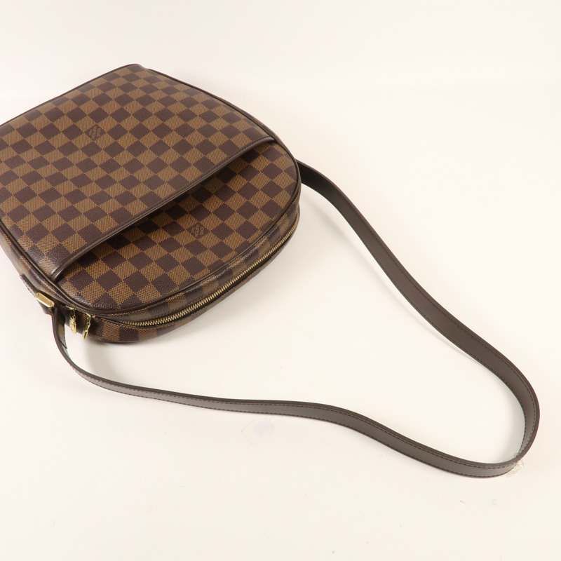 LOUIS VUITTON Damier Ebene Ipanema GM金扣肩背袋-8