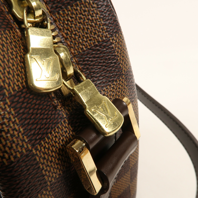 LOUIS VUITTON Damier Ebene Ipanema GM金扣肩背袋-13