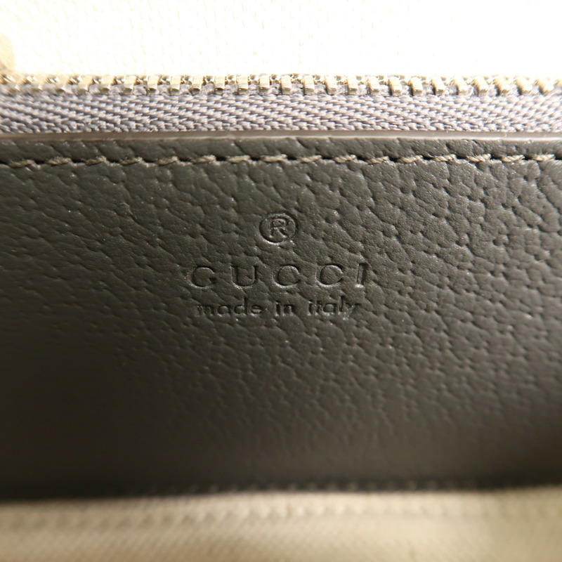 GUCCI 塗層帆布Ophidia Mini Bag銀扣肩背袋-10