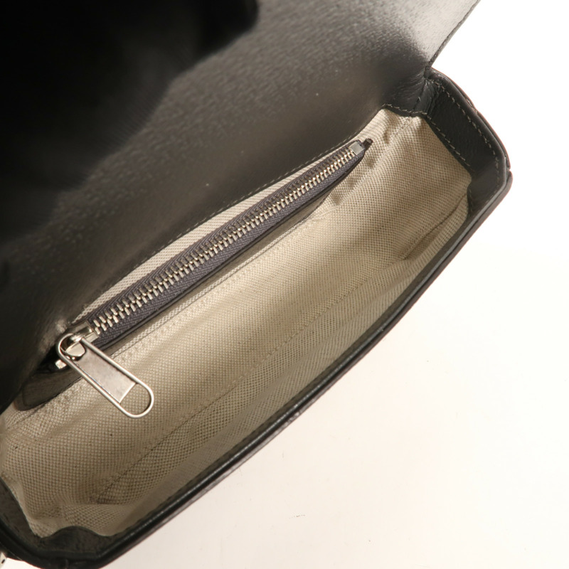 GUCCI 塗層帆布Ophidia Mini Bag銀扣肩背袋-12