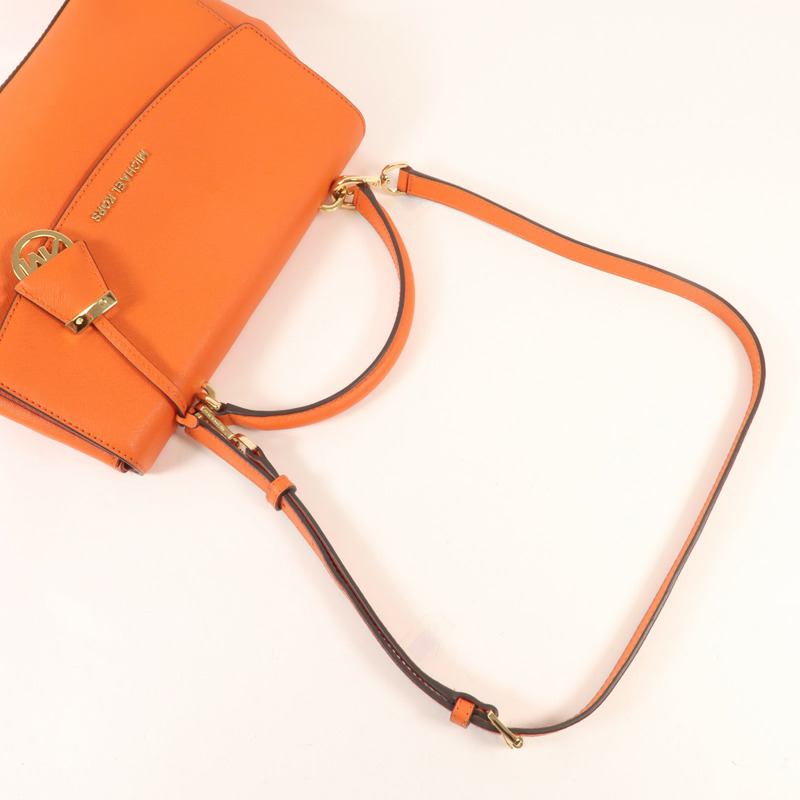 Michael Kors 牛皮皮革Shoulder Bag金扣手挽肩背兩用袋-4