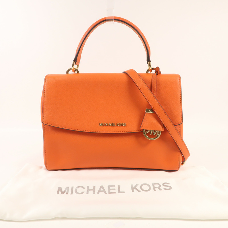 Michael Kors 牛皮皮革Shoulder Bag金扣手挽肩背兩用袋-13