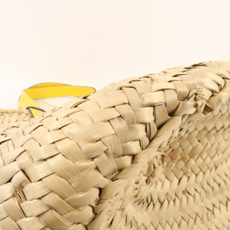 LOEWE 酒椰Basket Bag銀扣手挽袋-7