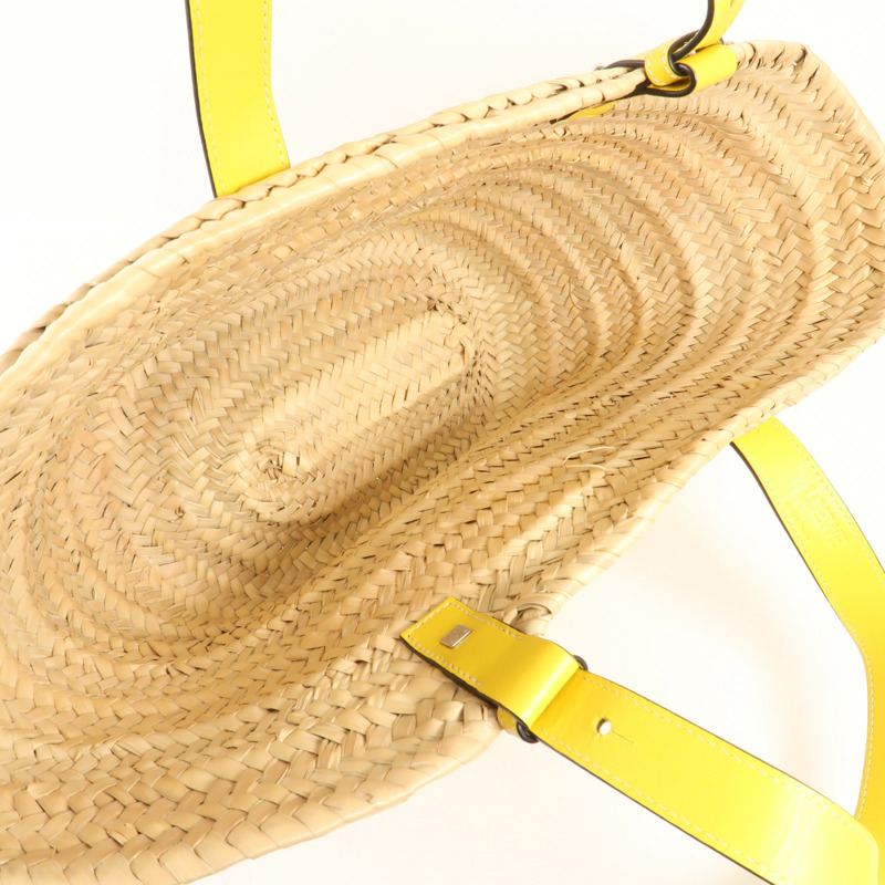 LOEWE 酒椰Basket Bag銀扣手挽袋-13