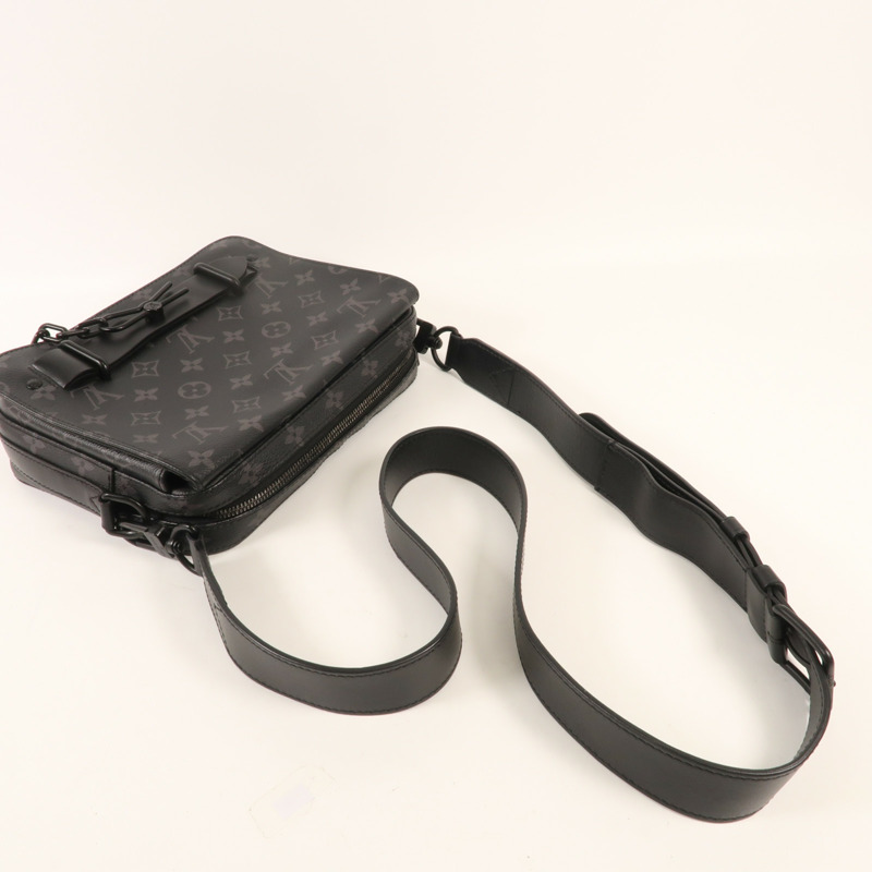 LOUIS VUITTON Monogram Eclipse Steamer肩背袋-5