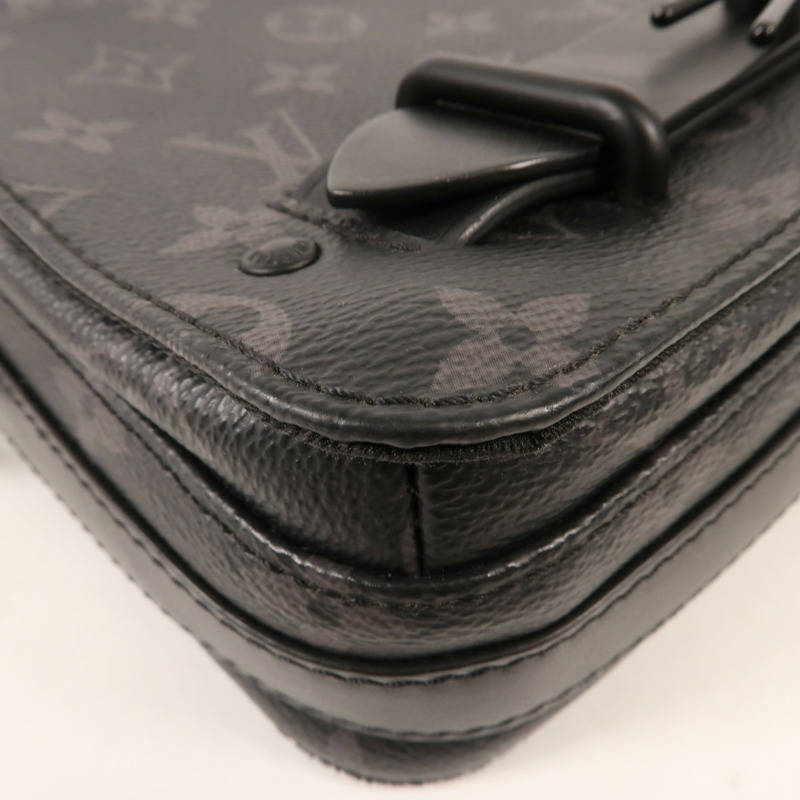 LOUIS VUITTON Monogram Eclipse Steamer肩背袋-6