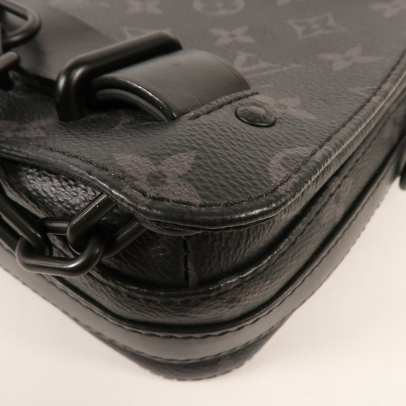 LOUIS VUITTON Monogram Eclipse Steamer肩背袋-7