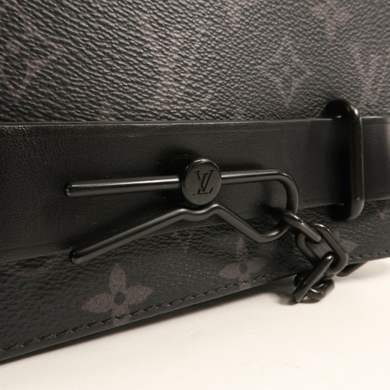 LOUIS VUITTON Monogram Eclipse Steamer肩背袋-10