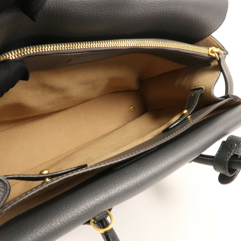 MCM 牛皮皮革Shoulder Bag金扣手挽肩背兩用袋-5