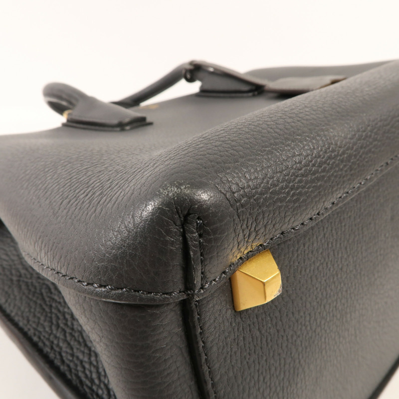 MCM 牛皮皮革Shoulder Bag金扣手挽肩背兩用袋-8