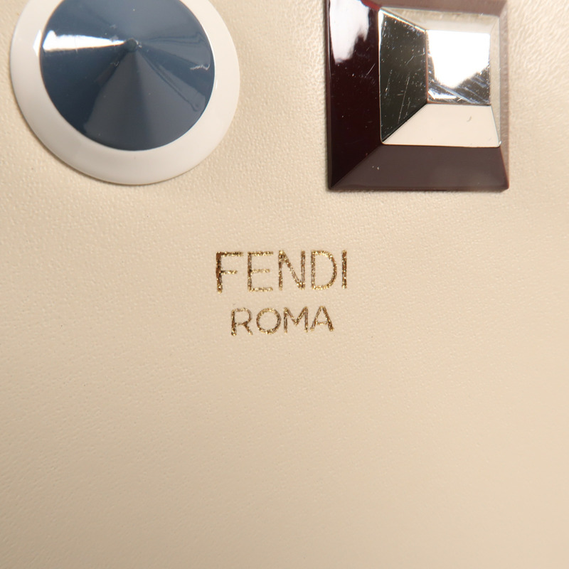 FENDI 牛皮皮革Zipper Long Wallet金扣長錢包-5