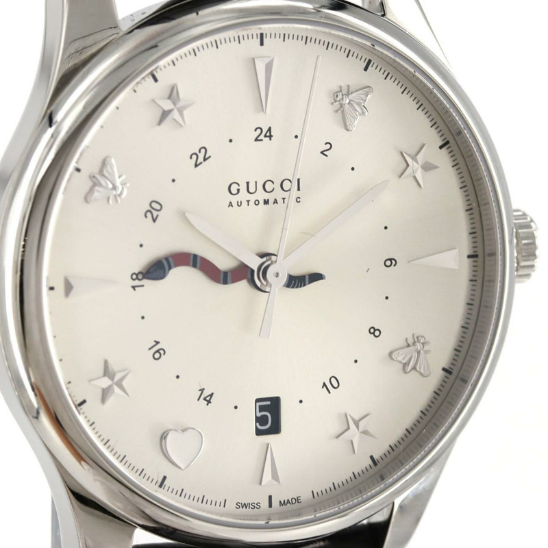 Gucci G-Timeless GMT 126.3 YA126332 不鏽鋼自動手錶-3