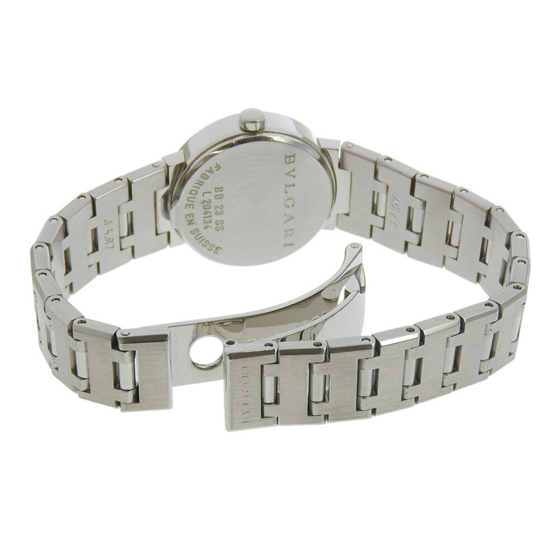 BVLGARI Bzero1 手錶，BZero1 BB23SS，不鏽鋼，石英機芯，模擬顯示，黑色錶盤，女士-4