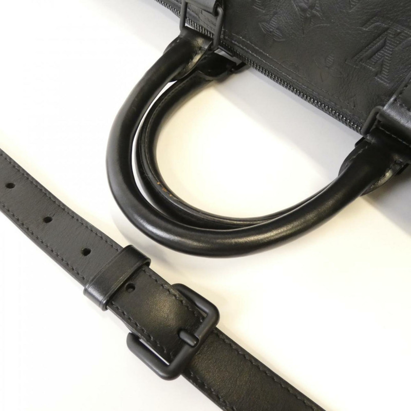 Louis Vuitton Monogram Shadow Keepall Bandouliere 50公分 M44810 波士頓包-6