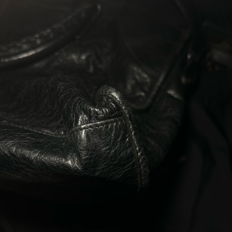 BALENCIAGA Part Time 深灰黑色機車包 巴黎世家-4