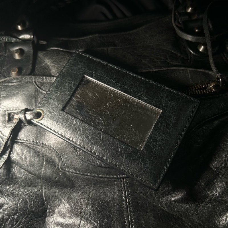 BALENCIAGA Part Time 深灰黑色機車包 巴黎世家-13