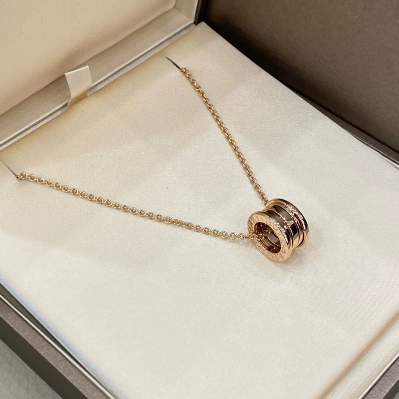 BVLGARI 寶格麗 彈簧項鍊 18k玫瑰金-2