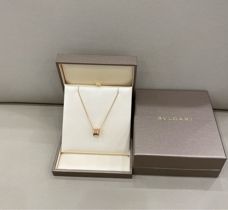 BVLGARI 寶格麗 彈簧項鍊 18k玫瑰金-3