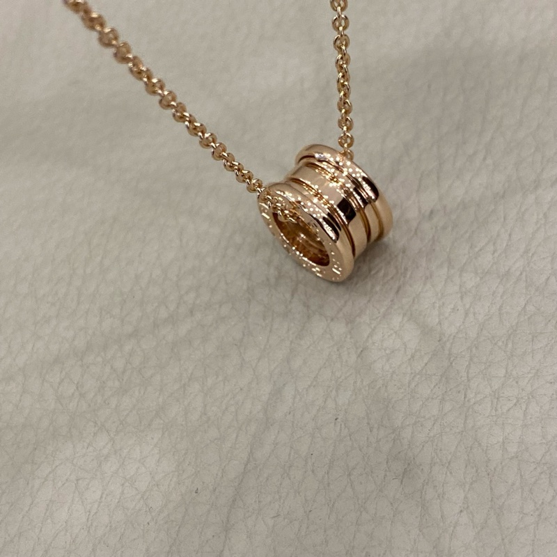 BVLGARI 寶格麗 彈簧項鍊 18k玫瑰金-4