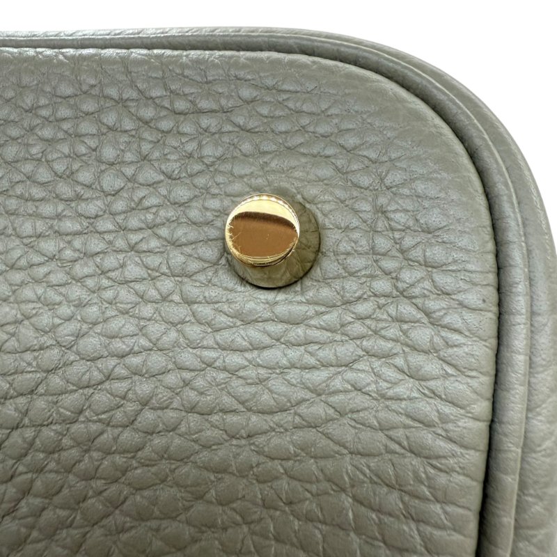 HERMES - 鼠尾草綠金釦Picotin 22cm-16