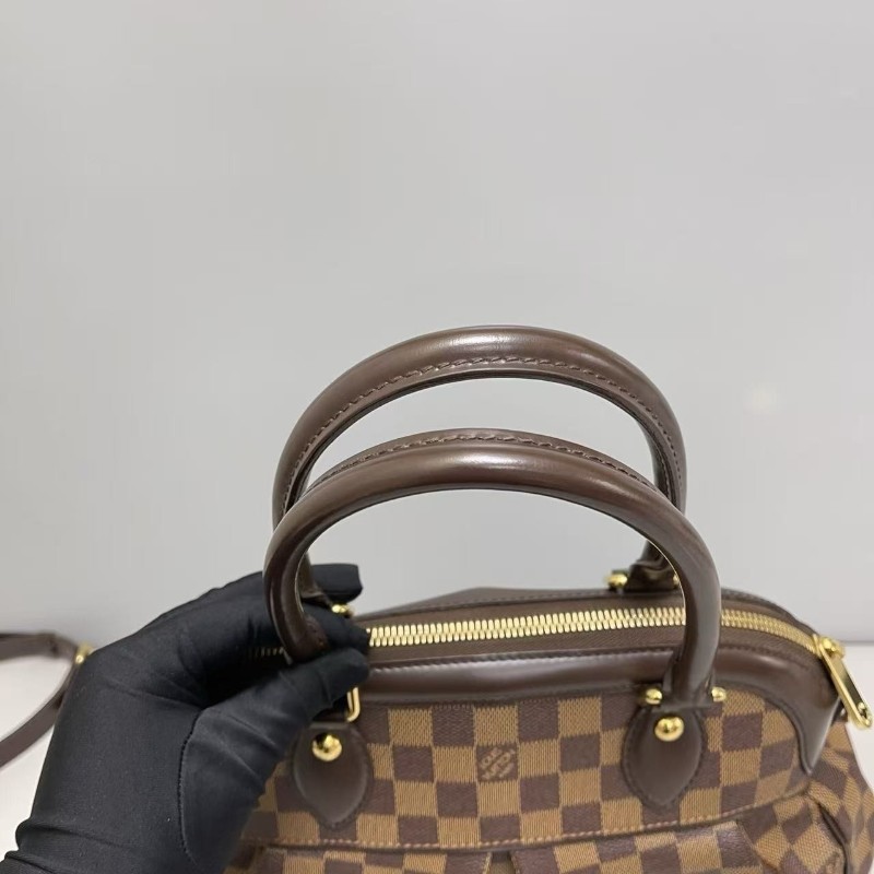 LV路易威登Trevi小號棕棋盤格葫蘆包 手提包 肩背包-5