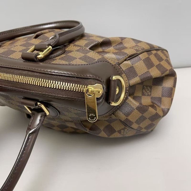 LV路易威登Trevi小號棕棋盤格葫蘆包 手提包 肩背包-7