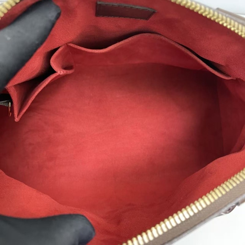 LV路易威登Trevi小號棕棋盤格葫蘆包 手提包 肩背包-8