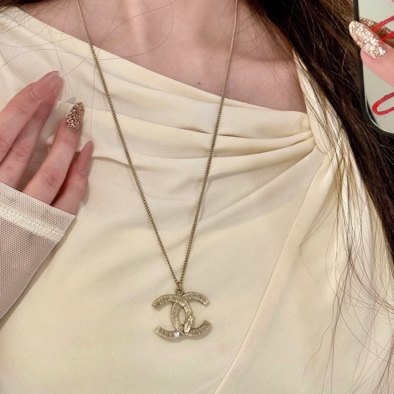 Chanel香奈兒 經典雙c項鍊 可長可短-0