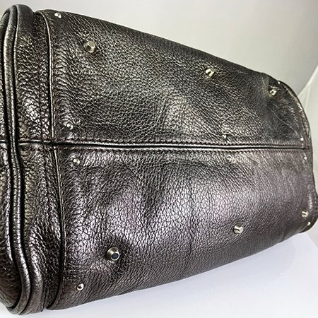 ＊奢華大道國際精品＊【CL071】CHLO'E金屬咖啡色鎖頭肩背包-4