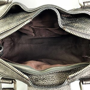 ＊奢華大道國際精品＊【CL071】CHLO'E金屬咖啡色鎖頭肩背包-6