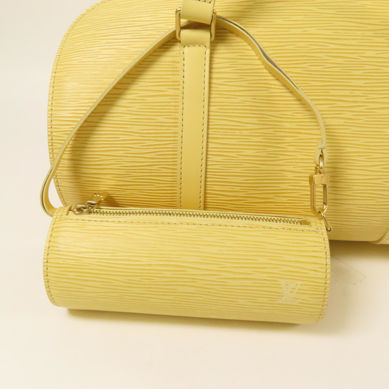 LOUIS VUITTON Epi Soufflot金扣手挽袋-6