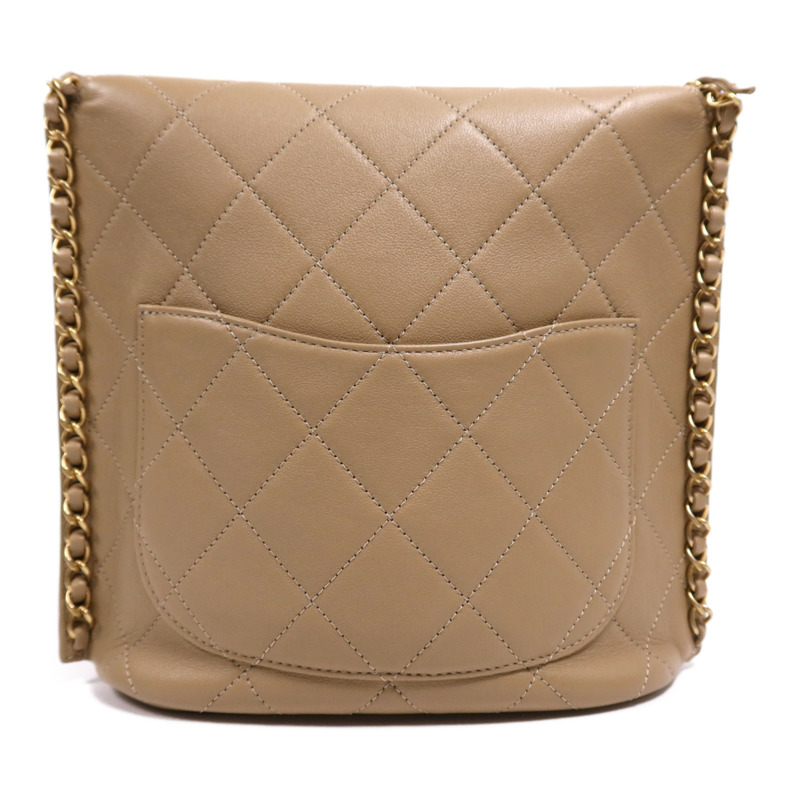 CHANEL 牛皮皮革Chain Shoulder Bag金扣鏈帶肩背袋-1