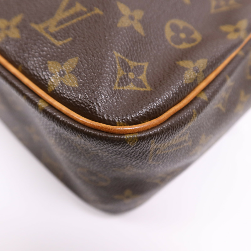 LOUIS VUITTON Monogram Cite GM金扣肩背袋-11