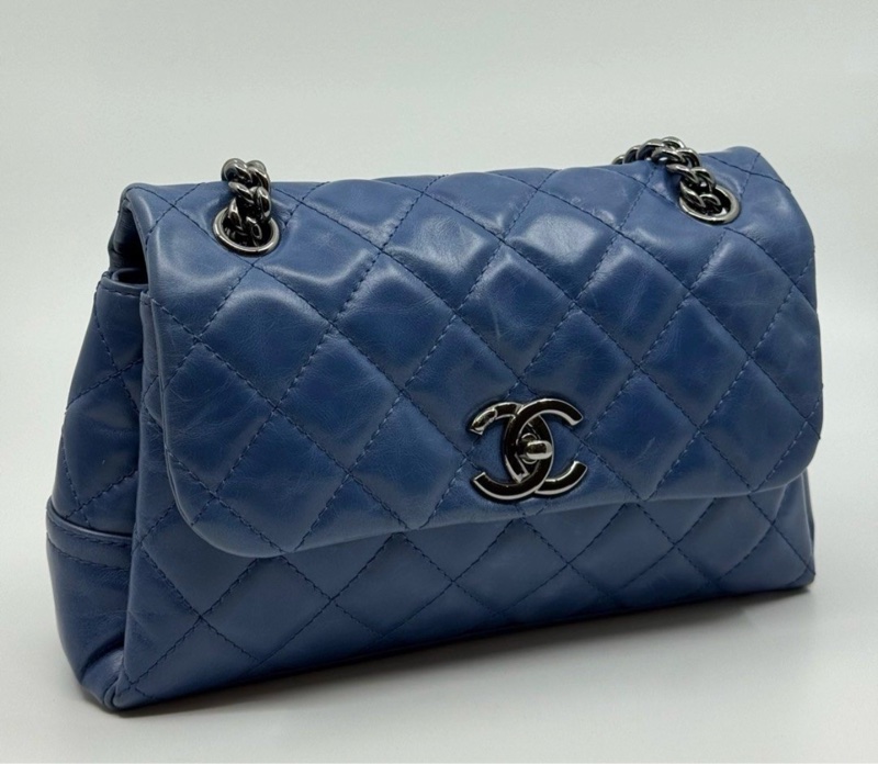 Chanel Flap bag 藍色-6