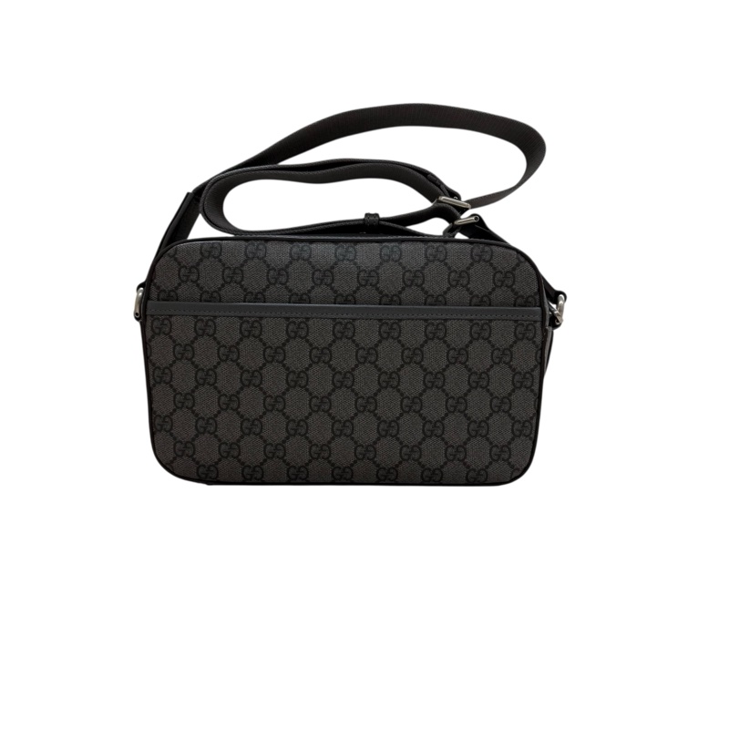 GUCCI  - 灰色LOGO PVC ophidia 帆布斜背包(中型)-3