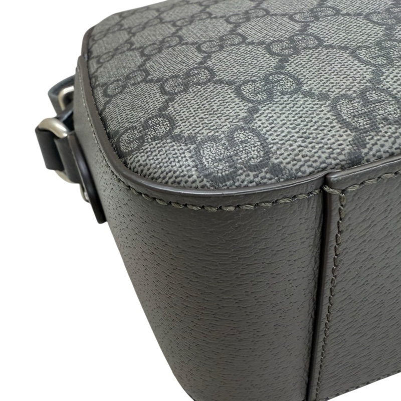 GUCCI  - 灰色LOGO PVC ophidia 帆布斜背包(中型)-6