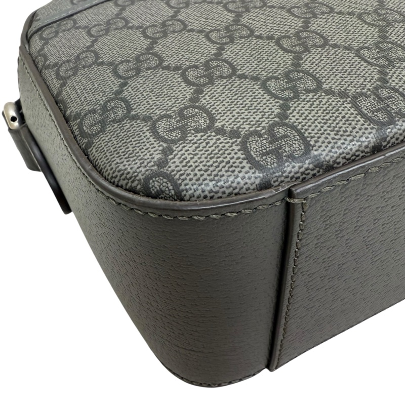 GUCCI  - 灰色LOGO PVC ophidia 帆布斜背包(中型)-8